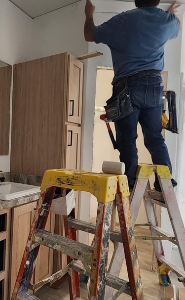 Finishing work in the factory