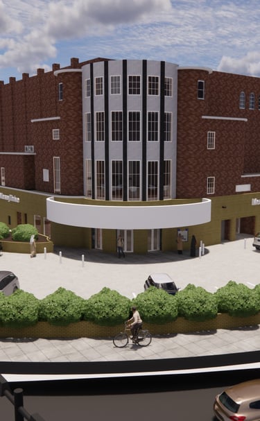 3D Model of a repurposing project from Cinema to community centre