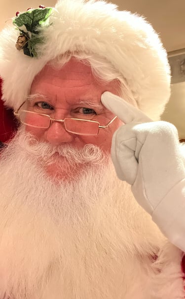 High Sierra Santa's knowing wink