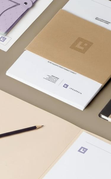 Set di cancelleria coordinata per architetti