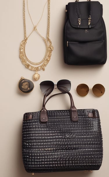 A stylish display of men's fashion accessories.