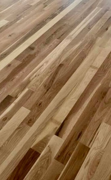 Custom stain and finish hardwood floor