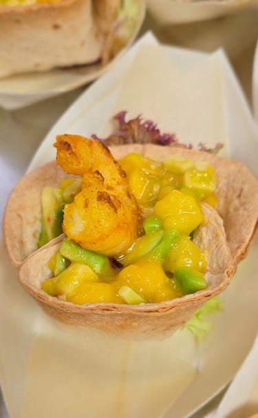 Mango-Avocado-Salat mit Garnele