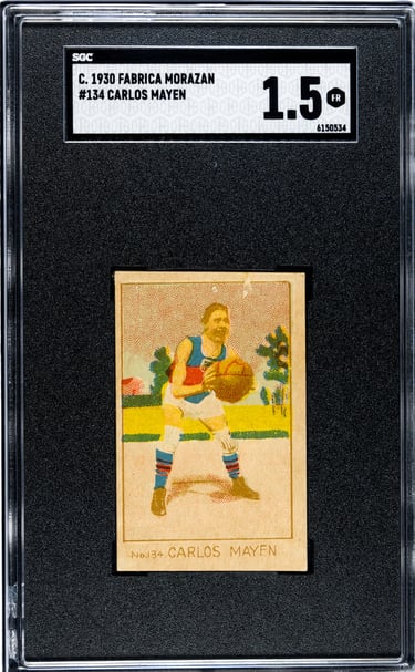 1930 Fabrica Morazan #134 Carlos Mayen Basketball Card