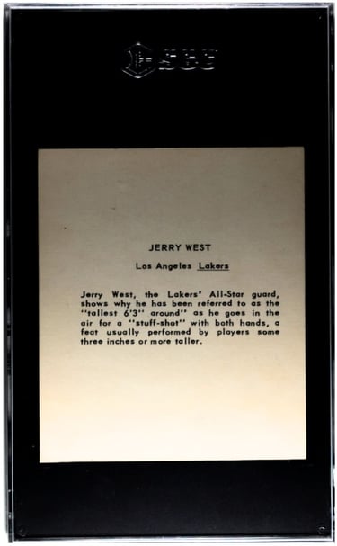 Vintage Rare Kahn's Wieners Jerry West basketball Card