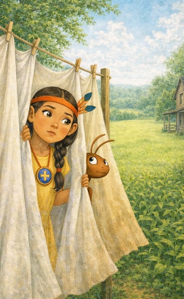 What do Shaman and Daisy find behind the curtains m