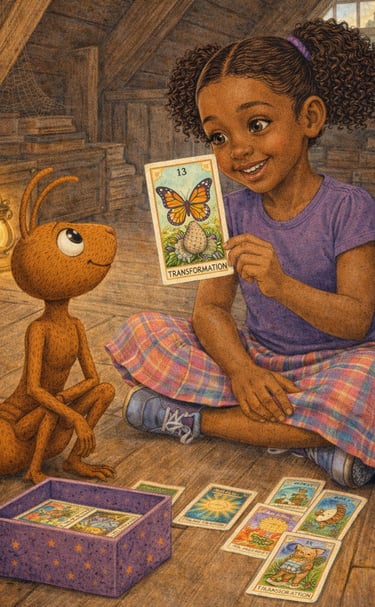 Daisy pulls Tarot card number 13 bringing in CHANGE.