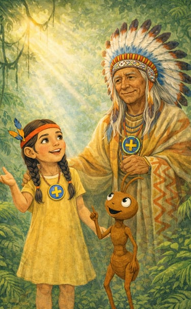 Daisy and Shaman meet the chief of the gods, El.