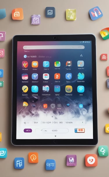 Rows of smart home devices neatly arranged on a shelf with soft lighting.