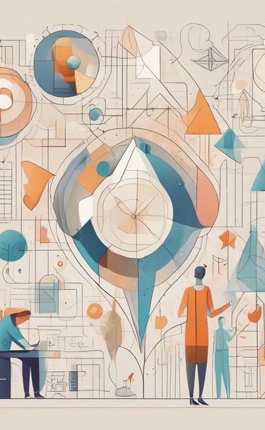 Abstract tech visualization representing accelerated business operations.