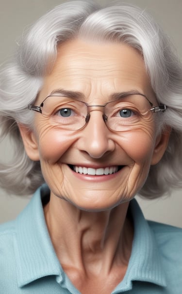 Hands holding a glint health supplement bottle against a backdrop of lush greenery.