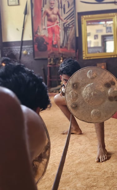 this image is about kalarippayattu healing holistic  