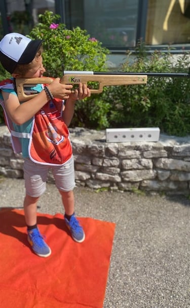 cours de biathlon laser activité enfant vercors