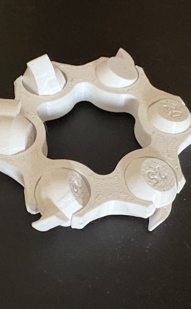 Pieza funcional impresa en 3D con acabado profesional