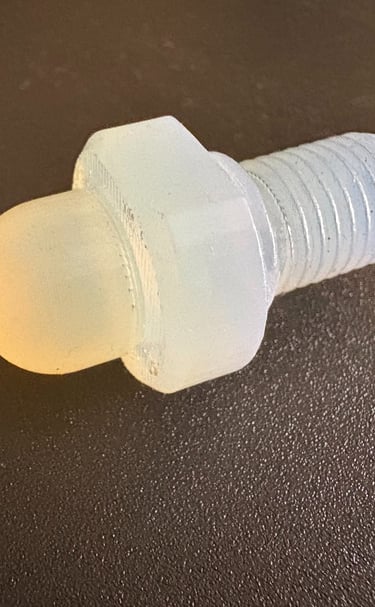 Boquilla con rosca fabricada mediante impresion 3D a medida