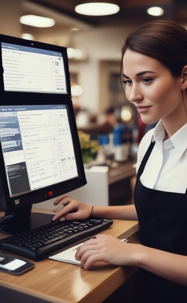 Screenshot of Facttron module interface displaying electronic invoicing options.