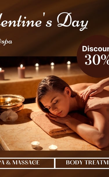 a woman getting a massage at a spa