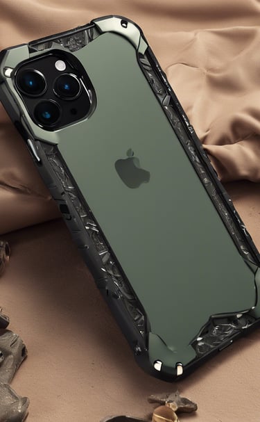 A sleek, modern workspace featuring a large computer monitor with the Apple logo prominently displayed. The setting includes a wooden desk surface with another laptop visible in the background, suggesting a technology-focused environment.