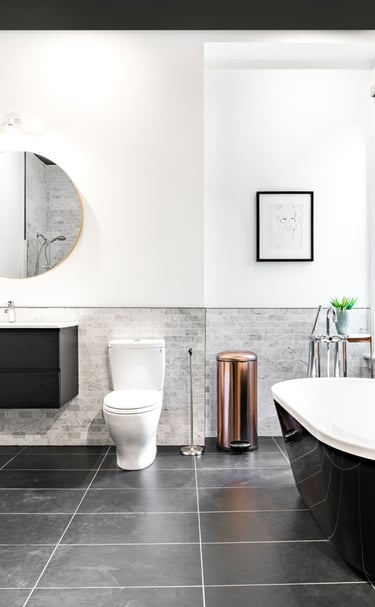a custom large Toronto master en- suite