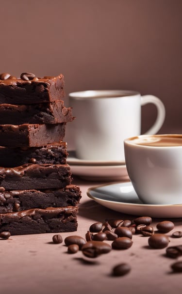 brown and blue ceramic mug on blue ceramic saucer