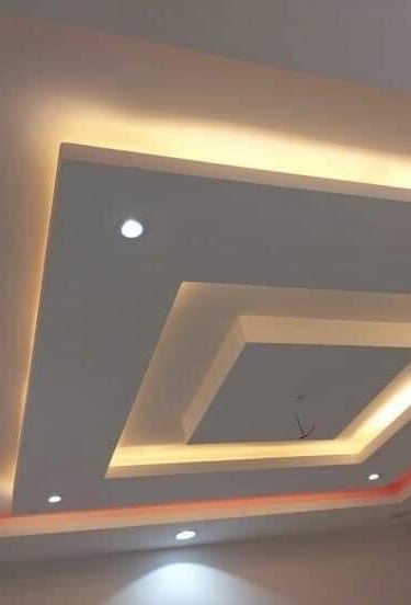 Modern ceiling design with LED lighting by Garnet Painting & Remodeling GA – Quality interior remodeling services.