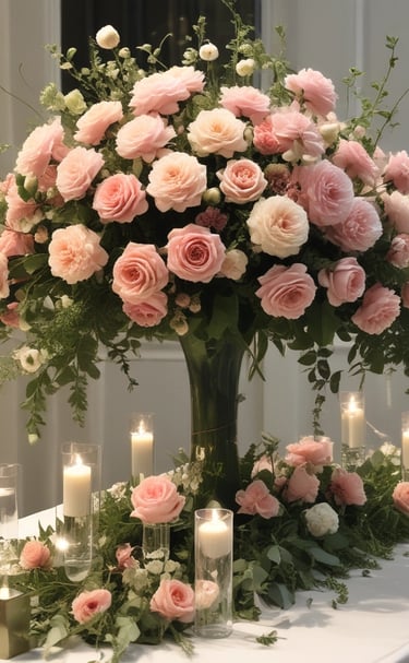 woman standing on food counter