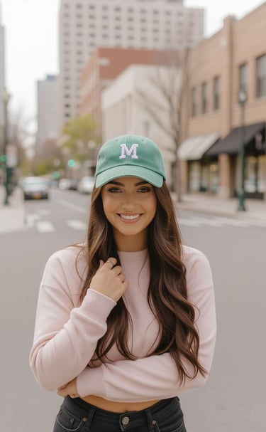 Jess repping Drunkle Mike's BBaller Cap