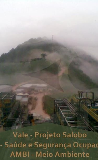 No Cliente Vale - Projeto Salobo: Soluções SSO/AMBI -no platô dos moinhos, ao fundo, Morro da Coruja