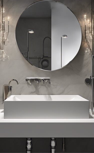 An industrial setting featuring a collection of stacked air conditioning units from various brands. A tall cylinder with hoses wrapped around it stands prominently in the foreground. The setting appears to be a cluttered storage or workshop space, with a partially visible metal roller shutter door on one side.