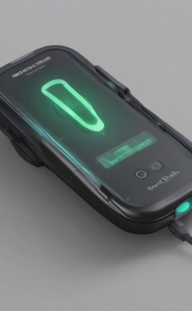 A person is working on an open smartphone, using a screwdriver to repair or modify the device. The phone is positioned on a mat, with the screen lifted, exposing the internal components. A blue wristband watch is visible on the person's wrist, and a part of a plant is blurred in the background.
