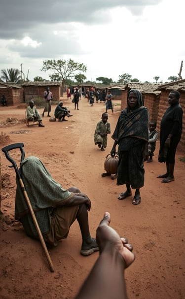 a person holding a cane and walking stick