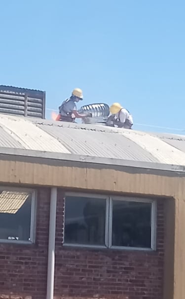 recambio de extractor eólico