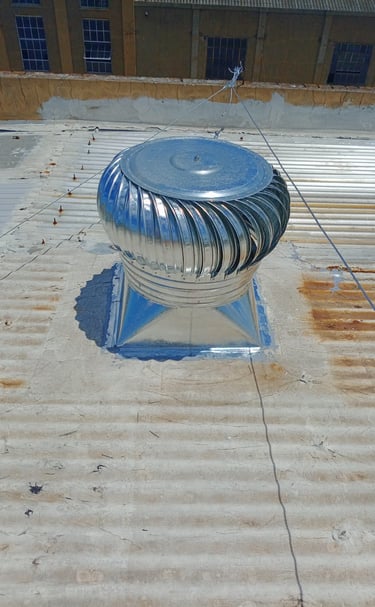 recambio de extractor eólico