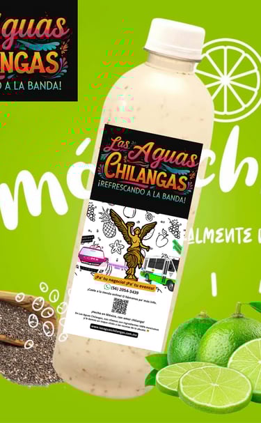 Las aguas chilangas agua de limon chia