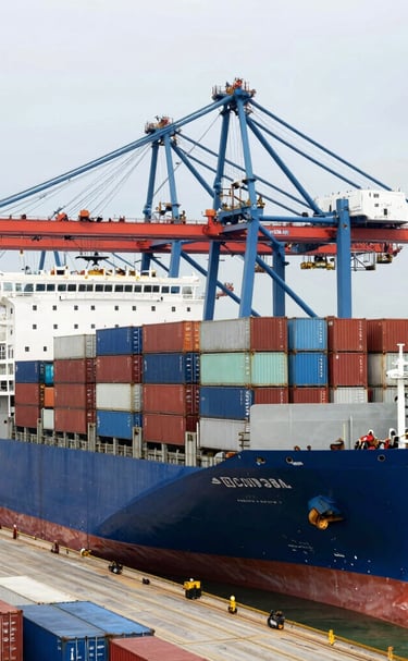 Photograph of a business meeting showcasing international collaboration around a conference table.