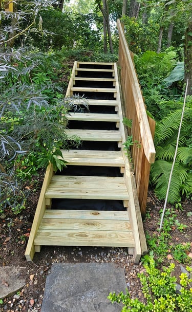Huckabee Handyman Services - garden steps after