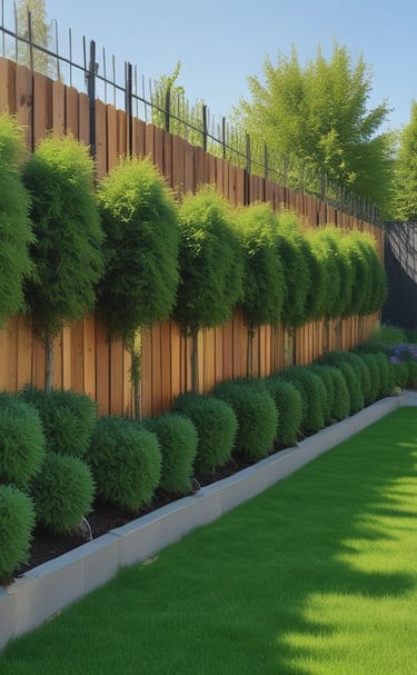 A vibrant green lawn with freshly rolled sod and blooming flower beds nearby.