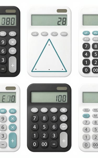 A sleek scientific calculator with a clear display and multiple function buttons