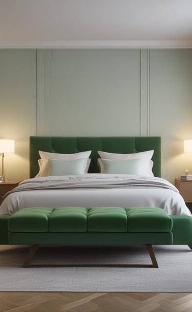 Balcony view showing a peaceful neighborhood at sunset.