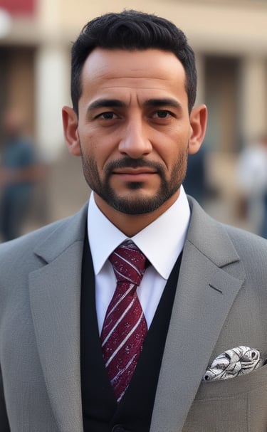 Close-up of a manager working on a laptop with focused expression.