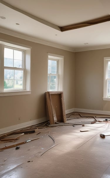 A weathered wooden fence with strong, straight posts standing firm against a blue sky.