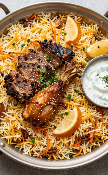 A cozy dining setup showcasing the fusion of Pakistani and Turkish cultural elements.