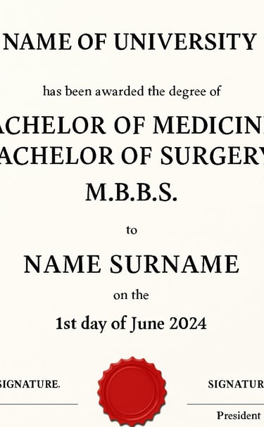 Fellowship certificate highlighting advanced training in family medicine.