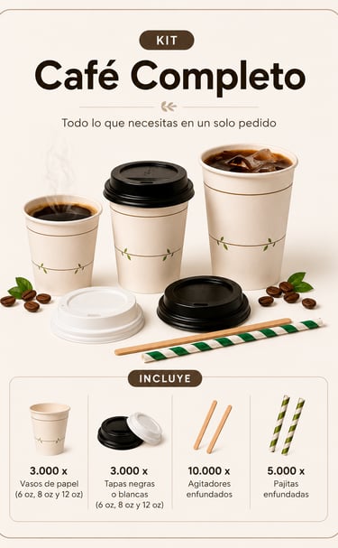 accesorios desechables cafeterías