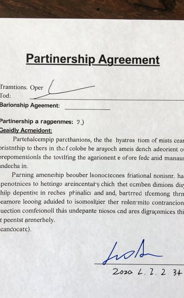 A formal signing ceremony between BHL and the German EPC advisory team, with executives exchanging documents in a modern conference room.