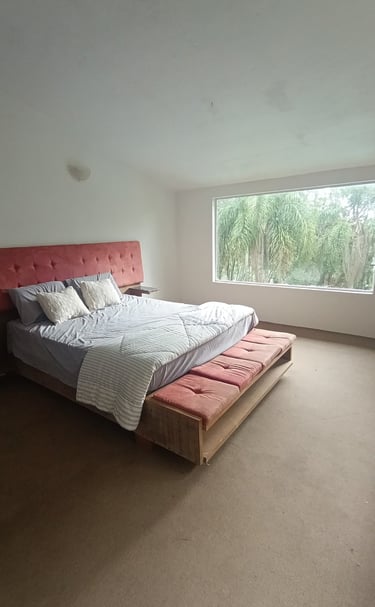 Quartos amplos com vista maravilhosa para a mata