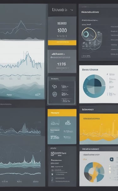 Dashboard screen displaying real-time data from IoT sensors in underwater equipment.