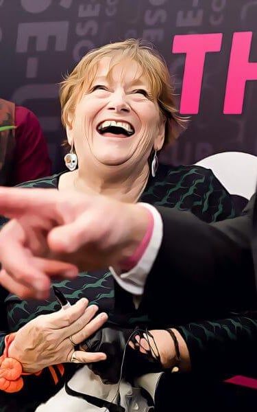 magician entertaining lady