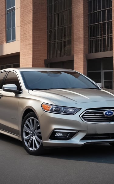 Shiny red Toyota sedan parked under a tree on a sunny day.