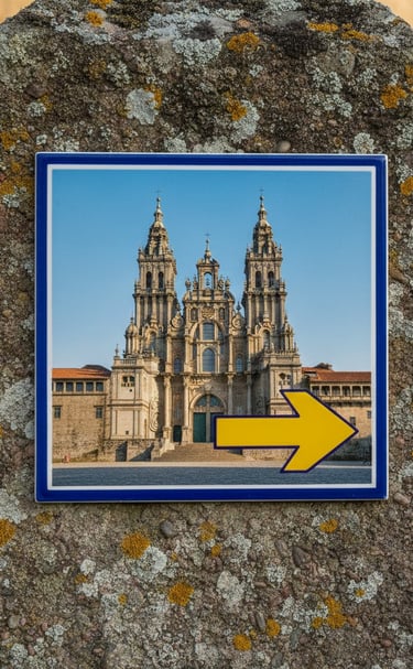 foto azulejo personalizado camino de Santiago